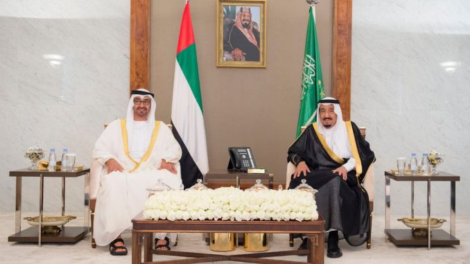 العاهل السعودي وولي عهد أبو ظبي