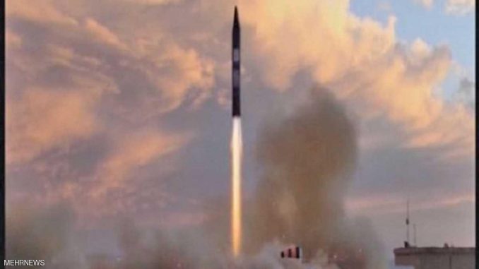إطلاق الصاروخ الباليستي الإيراني "خرمشهر" إطلاق الصاروخ الباليستي الإيراني "خرمشهر"