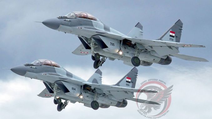 مقاتلتا MiG-29M/M2 تابعتان لسلاح الجو المصري مقاتلتا MiG-29M/M2 تابعتان لسلاح الجو المصري