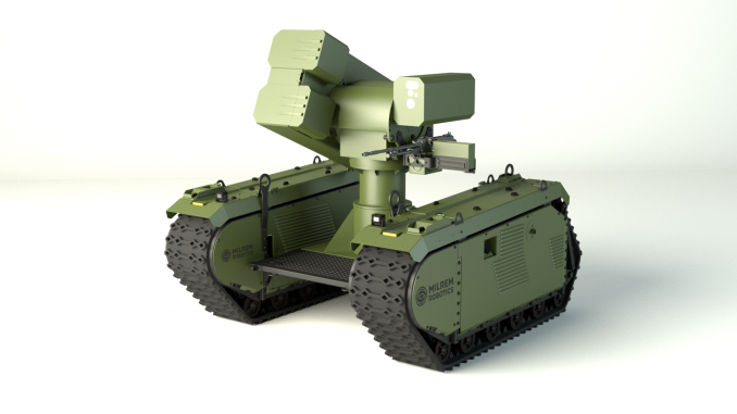 المركبة البرية غير المأهولة THeMIS من شركة إنتاج شركة Milrem Robotics الإستونية (شركة MBDA) المركبة البرية غير المأهولة THeMIS من شركة إنتاج شركة Milrem Robotics الإستونية (شركة MBDA)