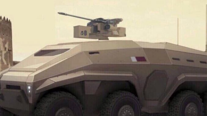 مدرعة قطرية عرضت في ميليبول قطر 2018 مدرعة قطرية عرضت في ميليبول قطر 2018