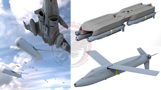 الذخائر الذكية الانزلاقية SmartGlider المُطلقة جوا ذات الأجنحة التي تنفتح للخارج والقادرة على التعامل مع الأهداف على مسافات تصل الى أكثر من 100 كم (بوابة الدفاع المصرية) الذخائر الإنزلاقية