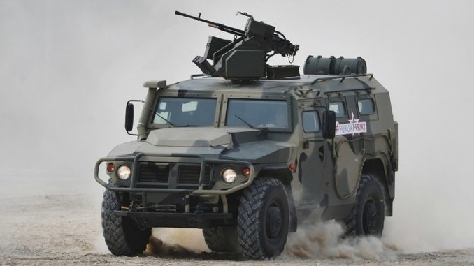 صورة أرشيفية لعربة عسكرية روسية (موقع روسيا اليوم) عربة روسية