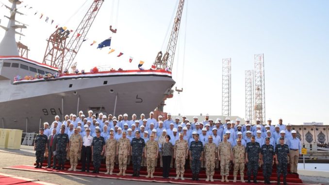 تدشين فرقاطة Gowind المصرية في الإسكندرية في 12 أيار/ مايو 2019 تدشين فرقاطة Gowind المصرية في الإسكندرية في 12 أيار/ مايو 2019