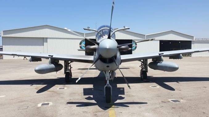 طائرة الهجوم الخفيف A-29 Super Tucano في القوات الجوية اللبنانية (الأمن والدفاع العربي- صورة خاصة) طائرة الهجوم الخفيف A-29 Super Tucano