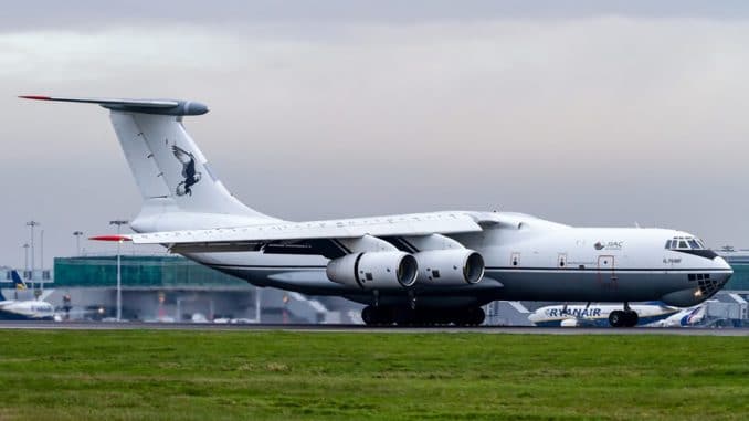 طائرة Il-76MF اثناء خدمتها لدى الأردن (بوابة الدفاع المصرية) طائرة Il-76MF