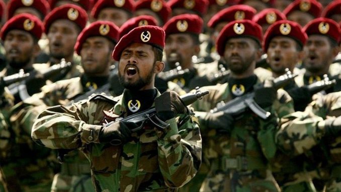 عناصر من القوات المسلحة السريلنكية (صورة أرش) عناصر من القوات المسلحة السريلنكية