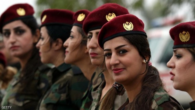 مقاتلات في صفوف البشمركة
