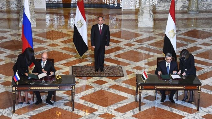 توقيع الإتفاقية النووية بين مصر وروسيا