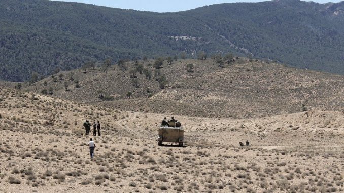 دورية للجيش التونسي على الحدود مع الجزائر