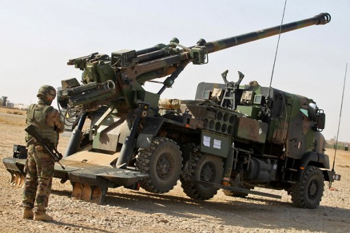 المدفعية الفرنسية جنوب الموصل