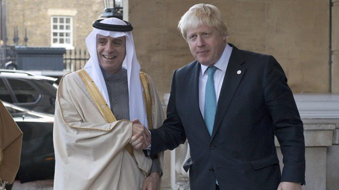 وزيرا الخارجية السعودي والبريطاني وزيرا الخارجية السعودي والبريطاني