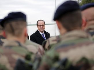 الرئيس الفرنسي في العراق