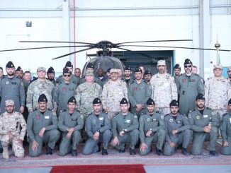 الحرس الوطني السعودي خلال تسلّمه للدفعة الأولى من مروحيات AH-6SA