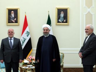 الرئيس حسن روحاني ورئيس الوزراء العراقي حيدر العبادي
