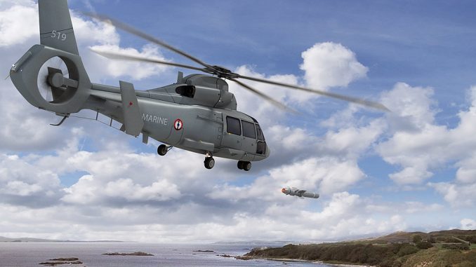 صاروخ Sea Venom يتم إطلاقه من مروحية فرنسية صاروخ Sea Venom يتم إطلاقه من مروحية فرنسية