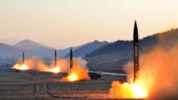 عملية إطلاق صواريخ كورية شمالية
