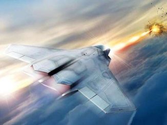 نموذج طائرة مقاتلة مزودة بالأسلحة الليزرية