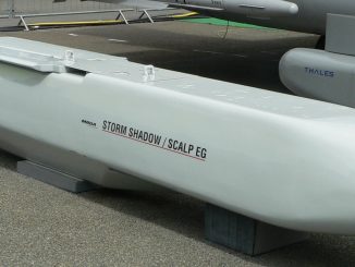 صاروخ ستورم شادو خلال دورة سابقة من معرض باريس للطيران