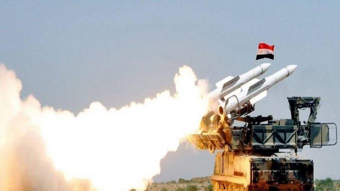 لقطة للدفاعات الجوية السورية لقطة للدفاعات الجوية السورية