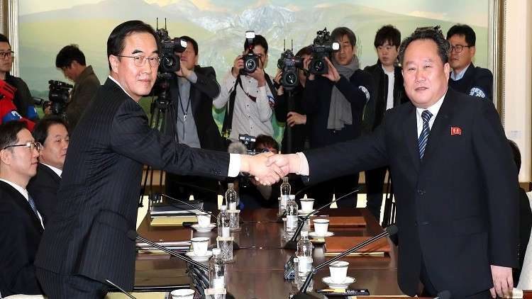 مباحثات بين وفدي الكوريتين الجنوبية والشمالية
