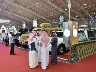 لقطة من معرض القوات المسلحة لدعم التصنيع المحلي "أفد 2016" خلال فعالياته في شباط/فبراير الماضي في المملكة العربية السعودية (الشرق الأوسط)