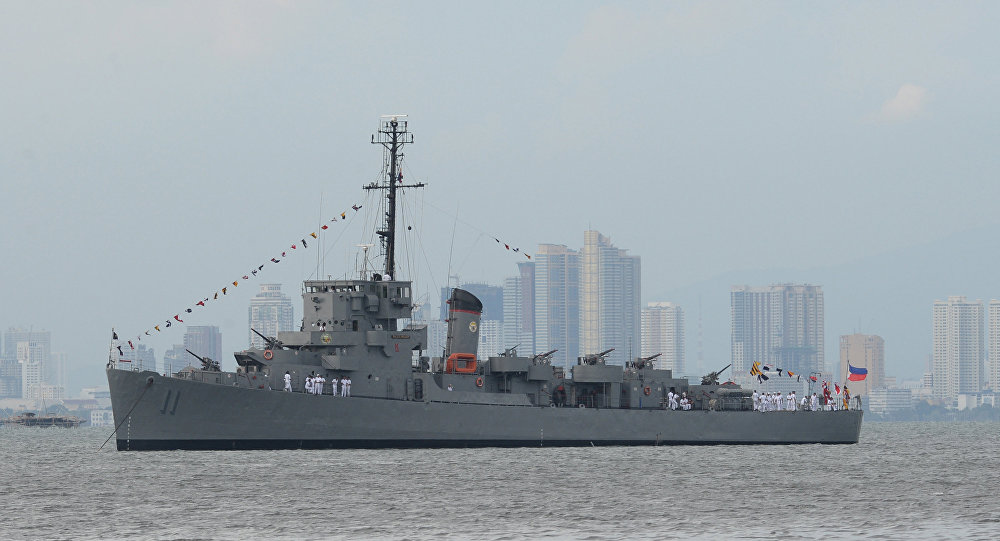 سفينة حربية تايوانية تصل ميناء في نيكاراجوا في 9 نيسان/ أبريل 2018 (وكالة رويترز للأنباء)