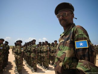 عناصر من القوات المسلّحة الصومالية أثناء تدريبات (صورة أرشيفية)