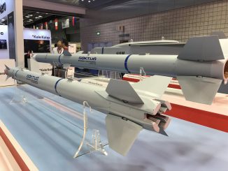 صواريخ من نوع "غوكدوغان" تركية الصنع خلال عرضها ضمن فعاليات معرض "ديمدكس 2018" البحري ‏الذي أقيم في آذار/مارس الماضي (موقع ترك برس)‏
