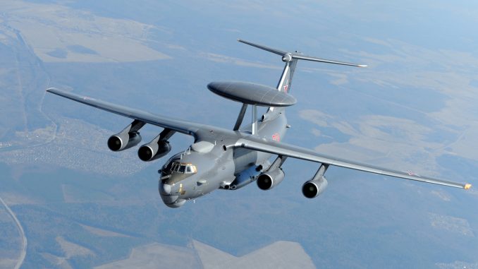 طائرة الإنذار المبكر الروسية A-50U خلال عمليات تدريبية (Sergey Krivchikov/Global Look Press) طائرة الإنذار المبكر الروسية A-50U خلال عمليات تدريبية (Sergey Krivchikov/Global Look Press)