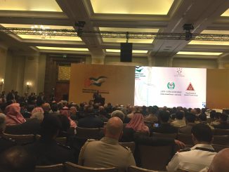 لقطة من مؤتمر MESOC 2018 في فندق فور سيسنز في عمان، الأردن يوم 7 أيار/مايو 2018 (الأمن والدفاع العربي)
