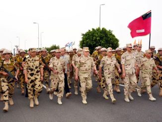 زيارة تفقدية لرئيس أركان الجيش المصري لوحدات الصاعقة المصرية بشمال سيناء (صورة أرشيفية)‏