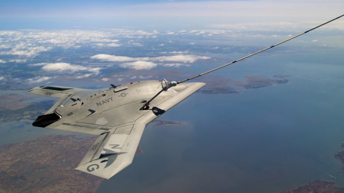 طائرة MQ-25A Stingray من دون طيار (صورة أرشيفية) طائرة MQ-25A Stingray من دون طيار (صورة أرشيفية)