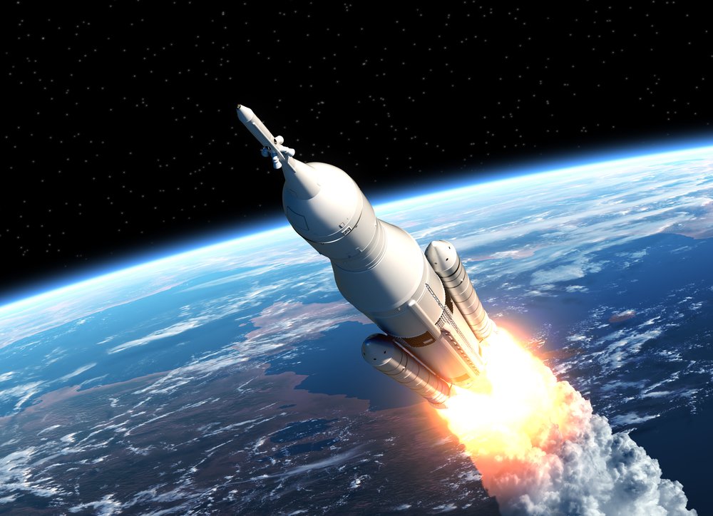 رسم لإطلاق صاروخ فضائي