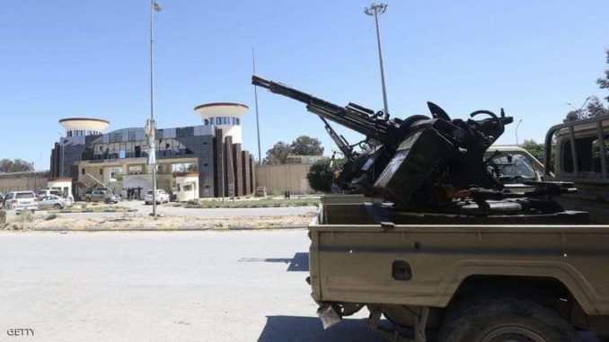 منطقة العزيزية في ليبيا التي استهدفتها طائرة في 12 نيسان/ أبريل (صورة أرشيفية) ليبيا
