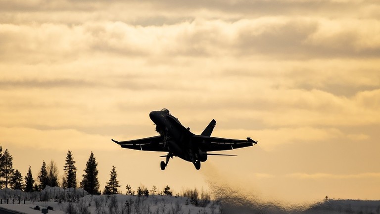 مقاتلة للقوات الجوية الفنلندية