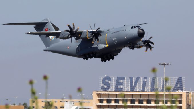 طائرة A-400 M للنقل العسكري التي تسلمتها تركيا في 22 حزيران/ يونيو 2019 طائرة A-400 M