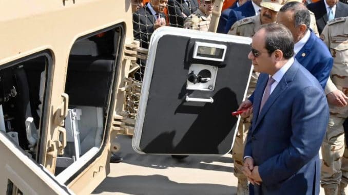 الرئيس المصري يفتتح مصنع ٣٠٠ الحربي في 17 شباط/ فبراير 2020 الرئيس المصري يفتتح مصنع ٣٠٠ الحربي