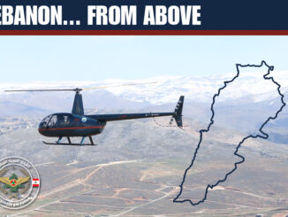 مروحية R44 تابعة لسلاح الجو اللبناني ضمن مبادرة لبنان من فوق