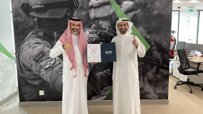 تسليم الشركة السعودية للصناعات العسكرية SAMI شهادة AS9100 تسليم الشركة السعودية للصناعات العسكرية SAMI شهادة AS9100