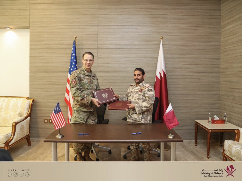 توقيع مذكرة تعاون بين وزارتي الدفاع القطرية والأمريكية